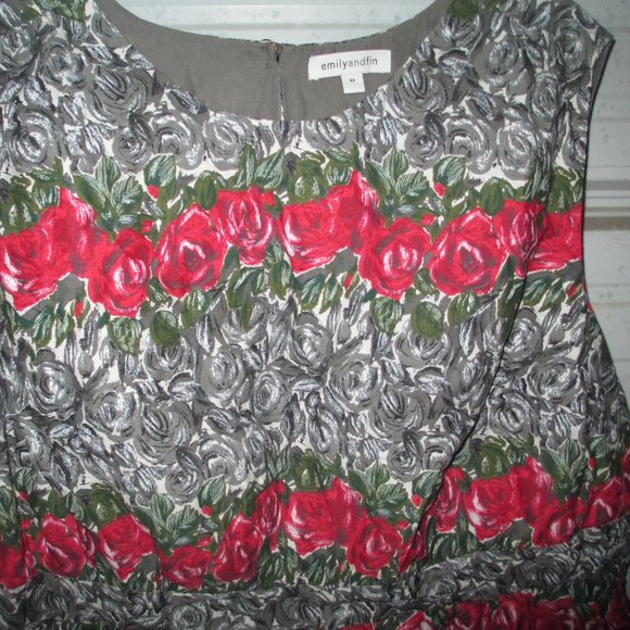 4X Plus Size Bed of Roses Emily Fin Dress Modcloth Pinup - Picture 3 of 5